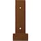Ekena Millwork Steel Hanging Shelf Bracket, Hammered Copper 2"W x 12"D x 7"H BKTM02X12X07HSHCO - alternate 3
